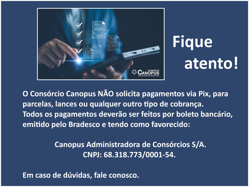 Aviso para Fraudes
